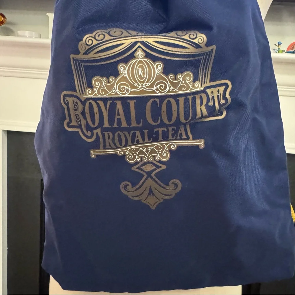 🌊 Disney Cruise Line “Royal Court Royal Tea” Drawstring Backpack